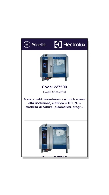 Electrolux Pro Price List