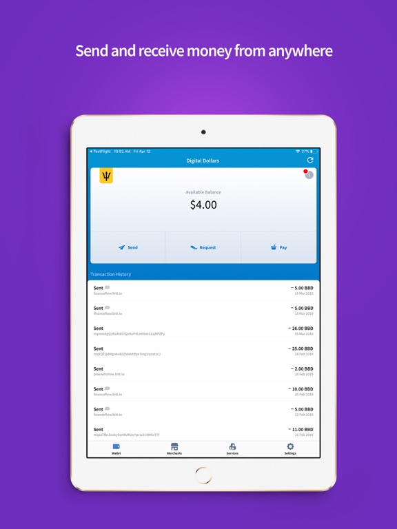 mMoney Wallet iPad screenshot 6 - Finance app