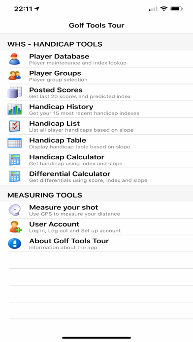 Screenshot #1 pour SES Golf Tools Tour