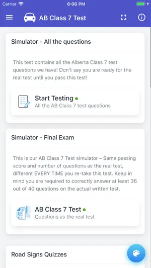 Alberta Driving Test - Class 7 screenshot 3