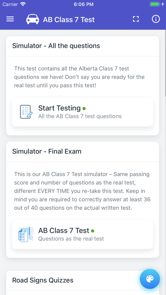 #3. Alberta Driving Test - Class 7 (iOS) 来自: Anjian Yu