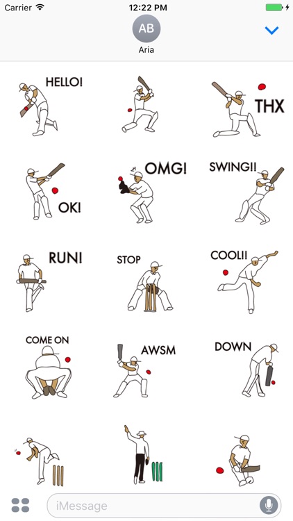 Cricket Icon Sticker