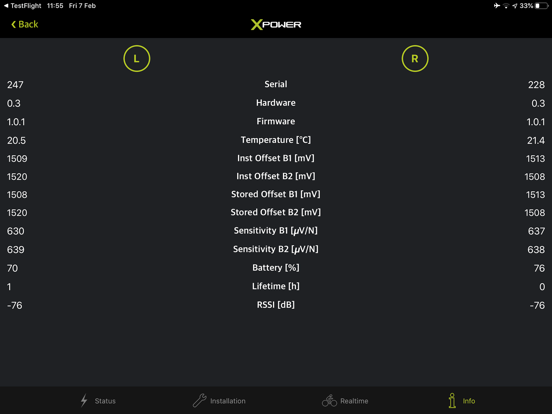 SRM X-Power iPad screenshot