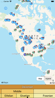 Devonian Lithological Database screenshot 1