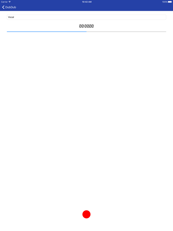 DubDub recorder iPad screenshot 4 - Music app