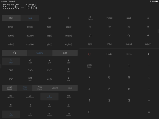 Expressions Calculator iPad screenshot 6 - Utilities app