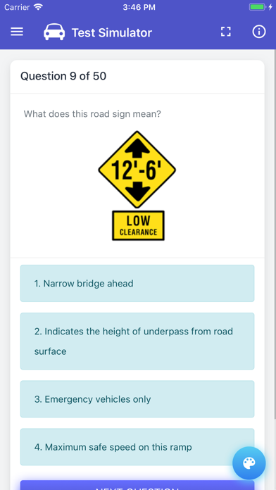 NJ DMV Test Screenshot