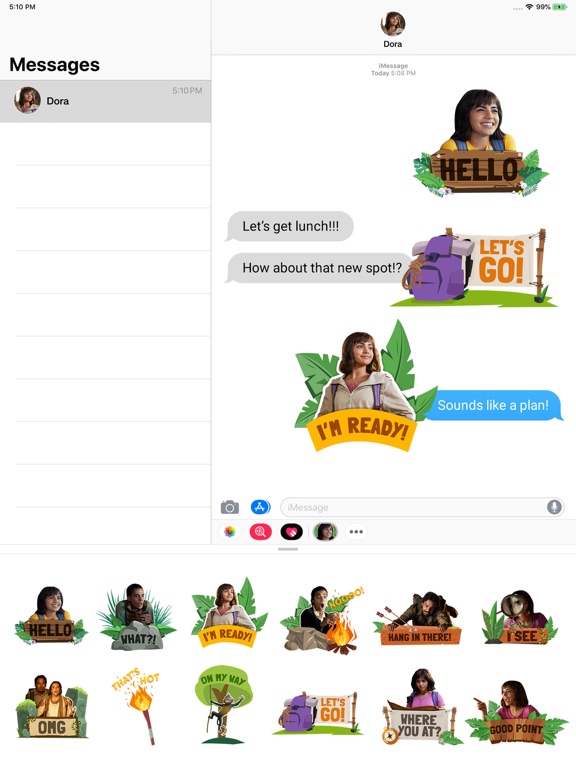 Screenshot #2 for Dora Movie Sticker Pack