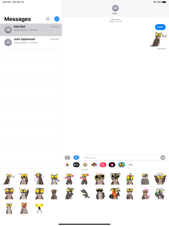 Potoo Bird Sticker Pack