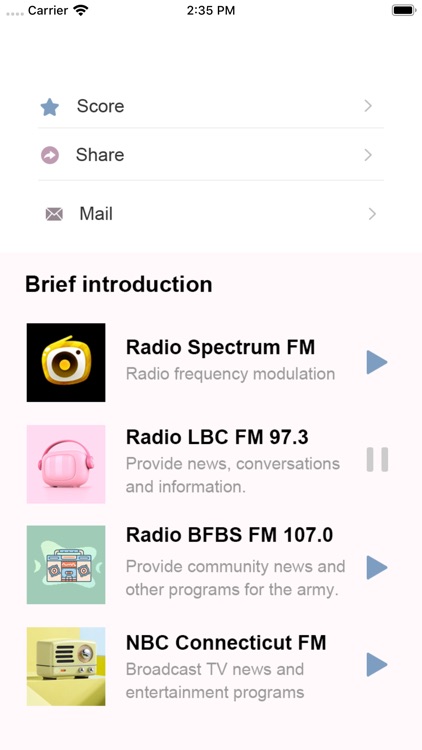 Radio station England