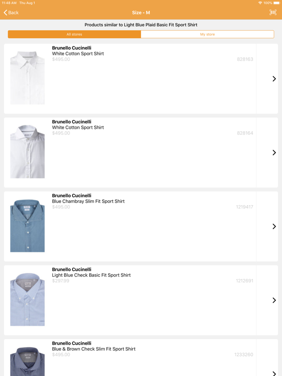 Mitch iPad screenshot 5 - Shopping app