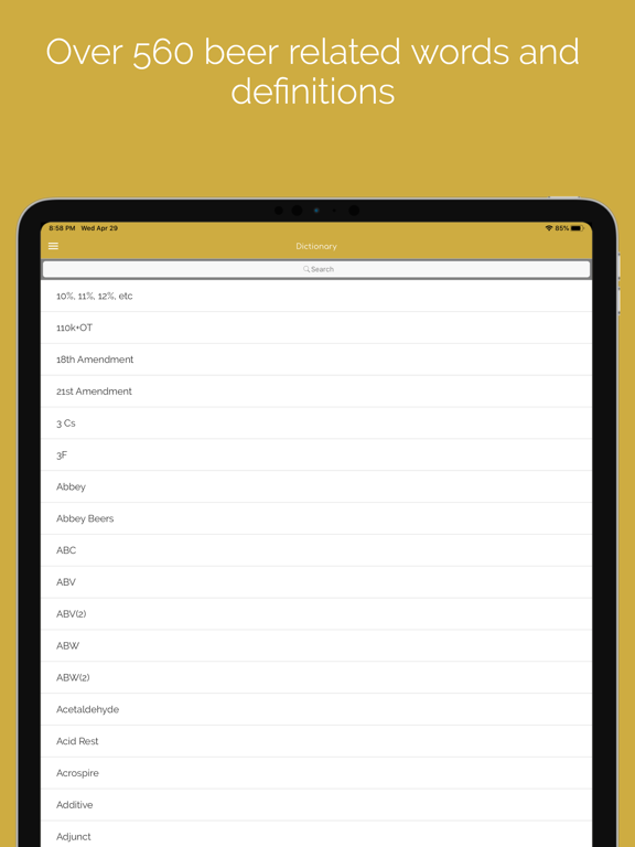 Screenshot #4 pour Beer Glossary A-Z