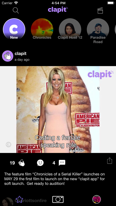 Clapit iPhone screenshot 3 - Entertainment app