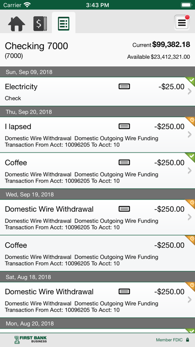 First Bank Mobile Business Screenshot