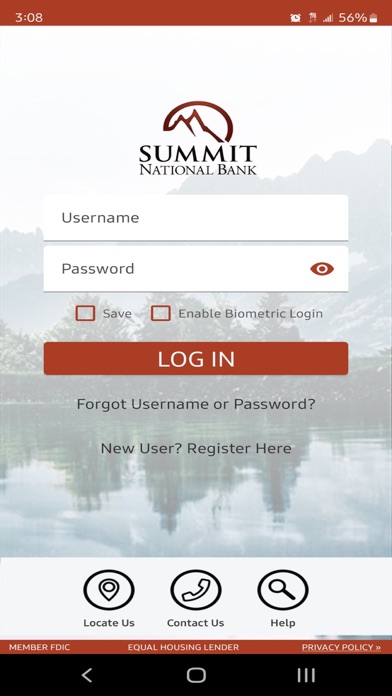 Summit National Bank Screenshot