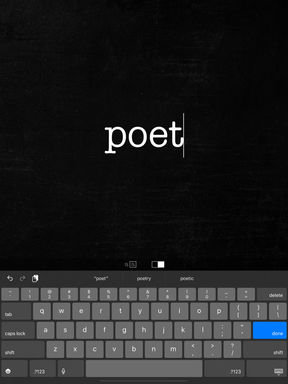 Poetics - create, write and share visual poetry screenshot