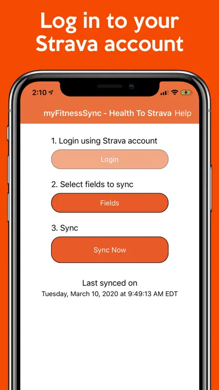 Health App to Strava Sync screenshot 3 of 4