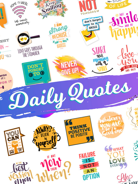 Screenshot #4 pour Quotes: Motivational Stickers