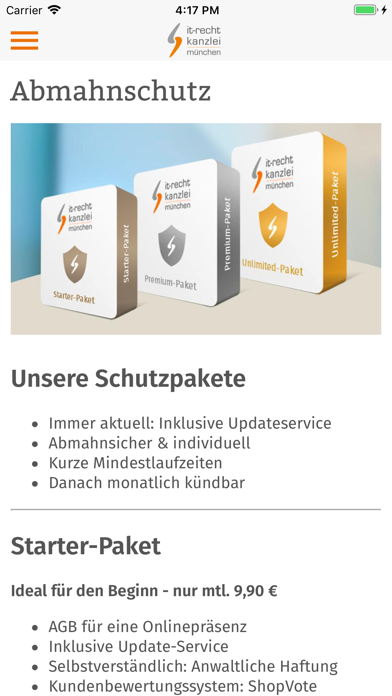 Abmahnradar Screenshot