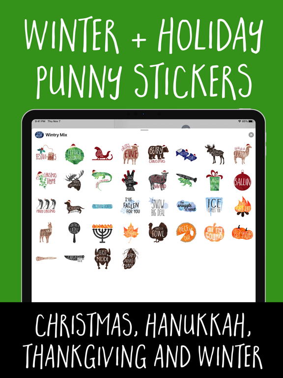 Screenshot #4 pour Wintry Mix - Holiday Puns