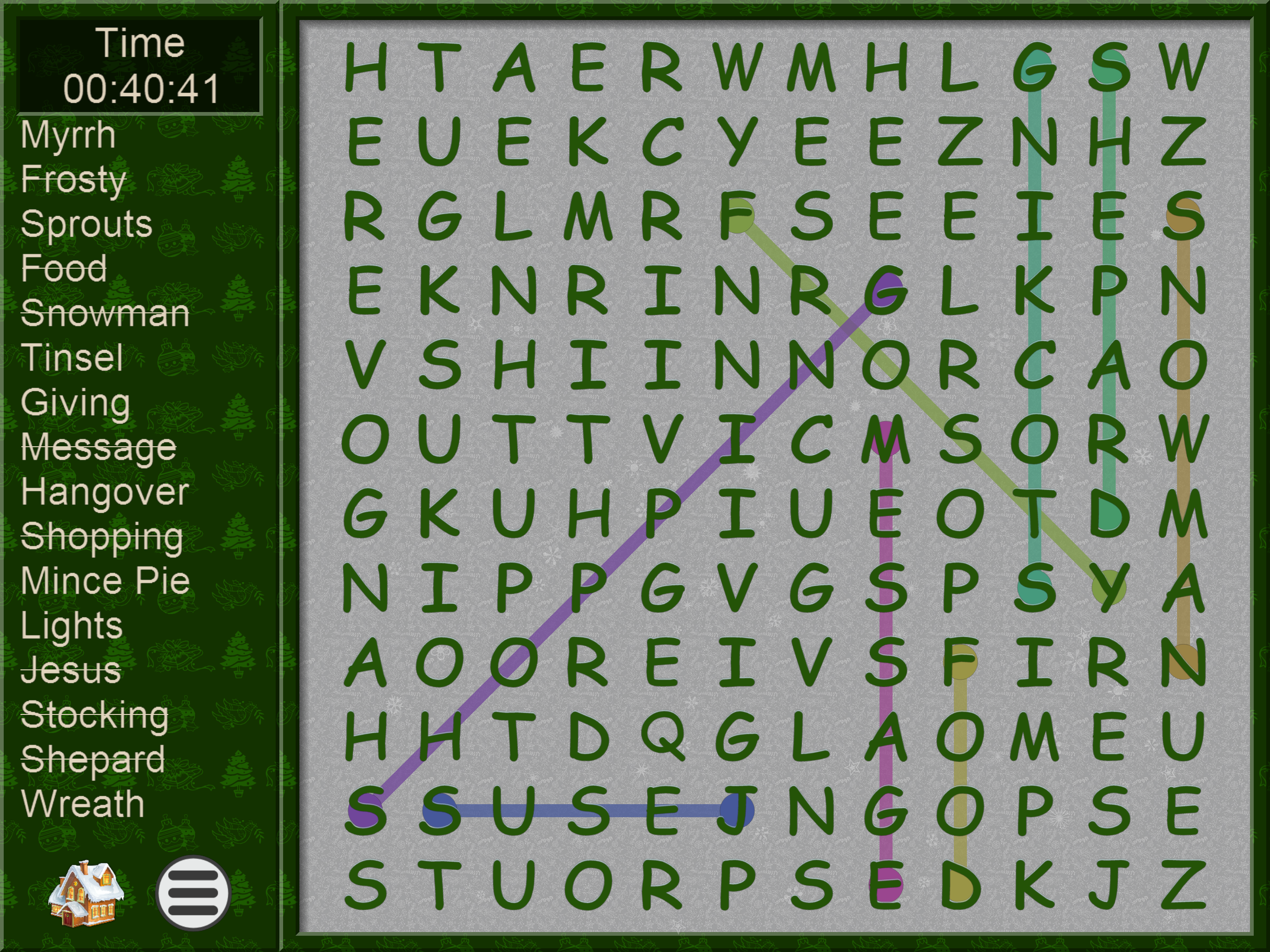 Xmas WordSearch - word seek