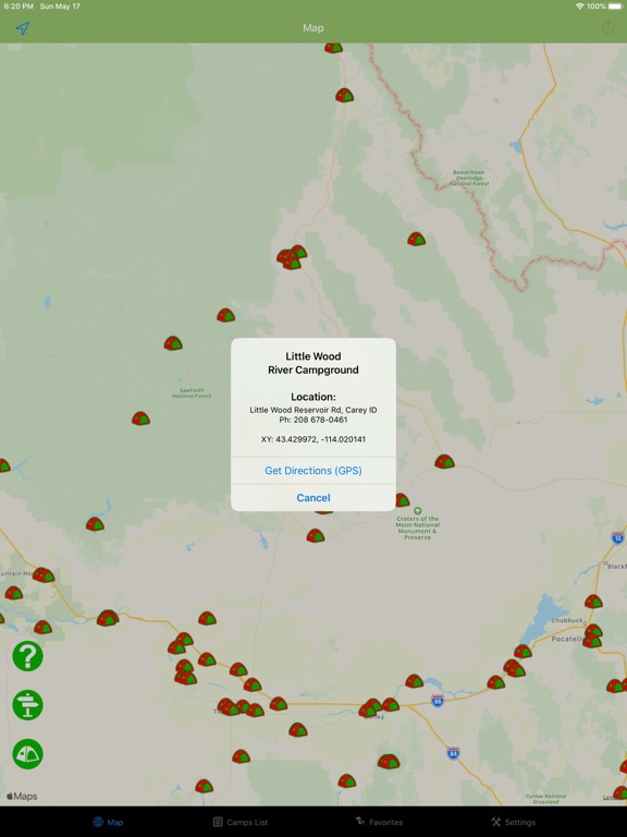 Screenshot #5 pour Idaho – Camping & RV spots