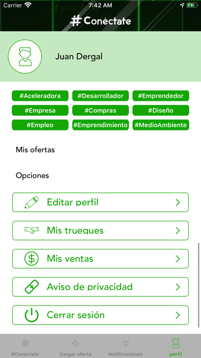 App screenshot