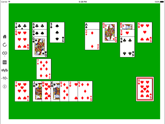 Forty Twelve Solitaire iPad screenshot