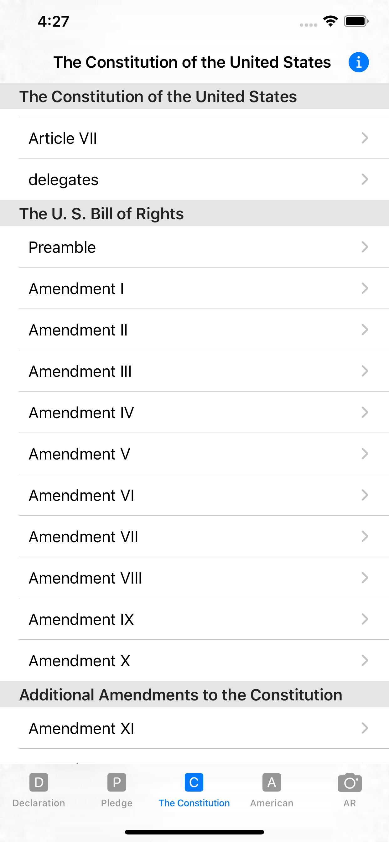our Constitution screenshot 4