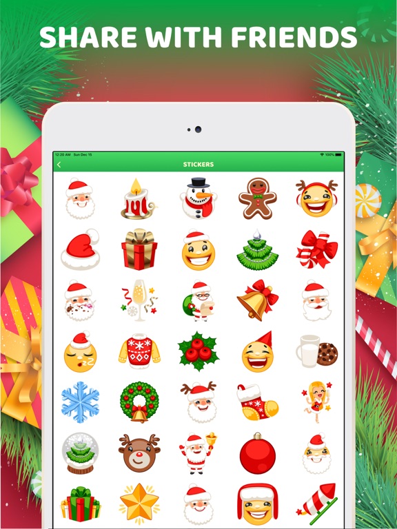 Screenshot #5 pour Christmas Stickers Emoji 2022