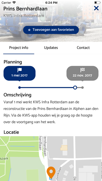 KWS app screenshot 2