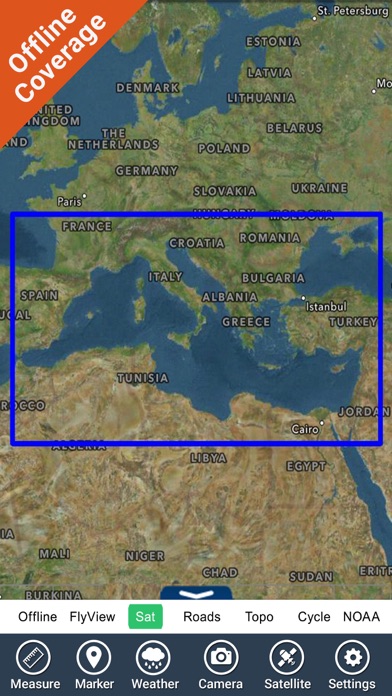 Mediterranean Sea HD GPS chartのおすすめ画像8