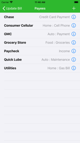 myBill$ Lite screenshot