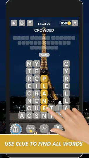 Скриншот Word Stones: Word Tower Game на iPhone 1