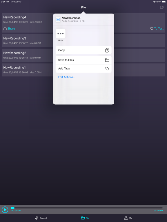 Screenshot #6 pour Ton magnétophone
