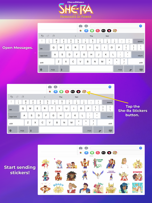 Screenshot #4 pour She-Ra Stickers