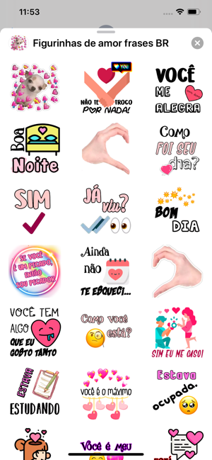 Figurinhas de amor frases BR(圖1)-速報App