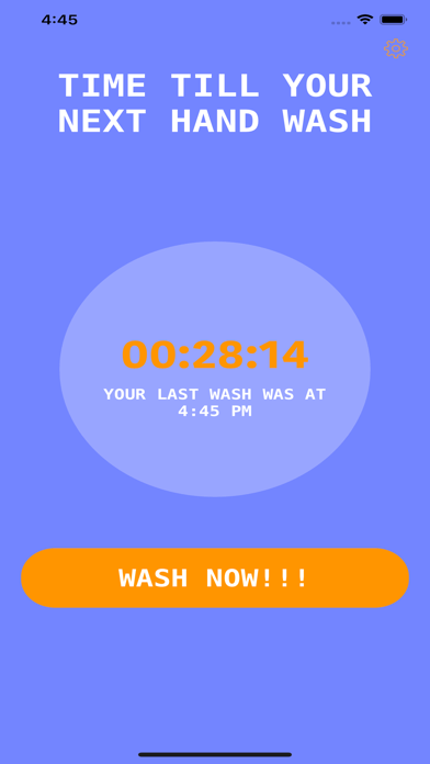 Screenshot #1 pour Wash Hands Scheduler