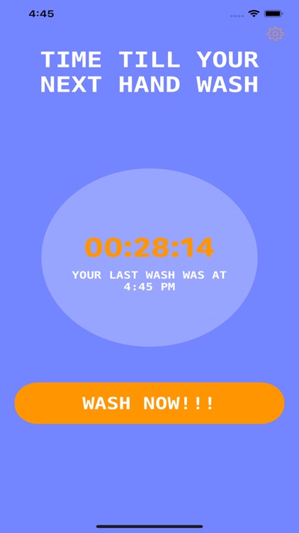 Wash Hands Scheduler