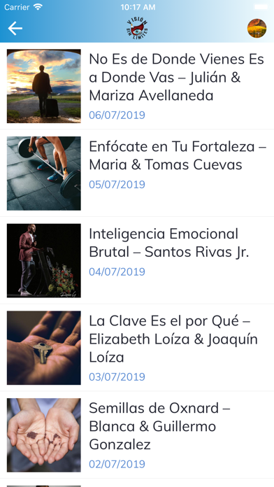 Vision Sin Limites iPhone screenshot 6 - Book app