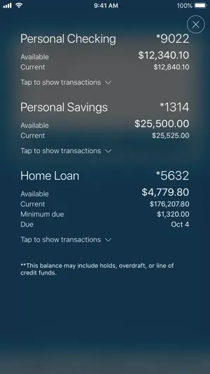 Pittsford FCU Mobile Banking screenshot 1