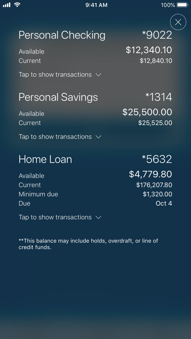 Pittsford FCU Mobile Banking Screenshot