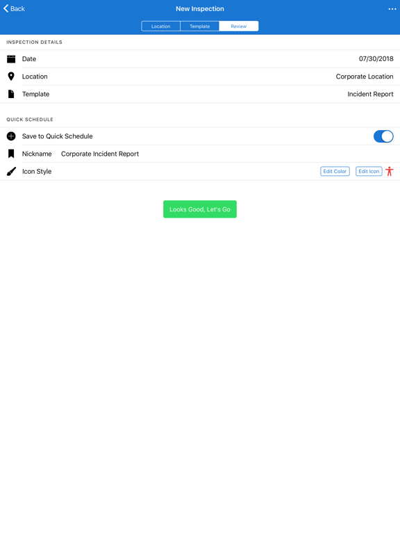 Mobile Inspection iPad screenshot 4 - Productivity app