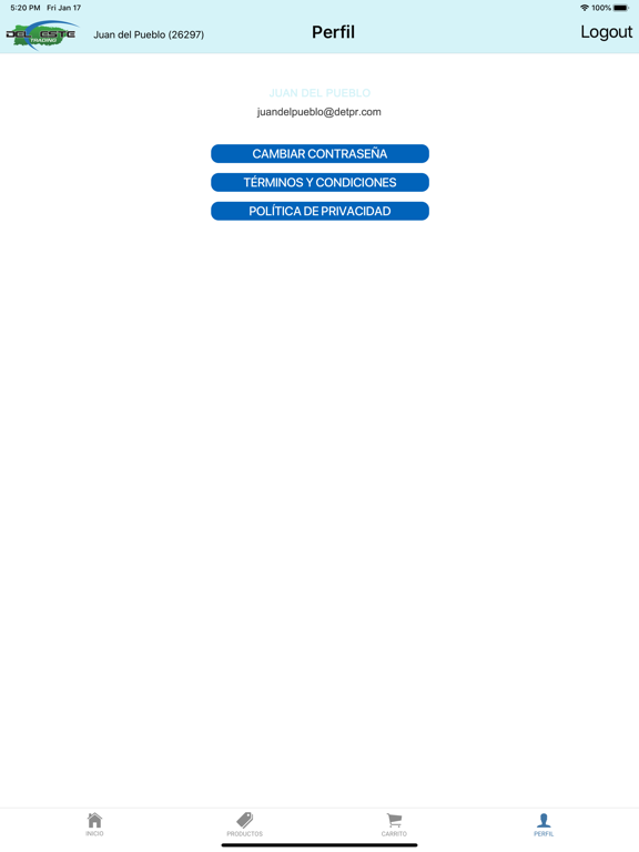 Del Este Trading iPad screenshot 5 - Business app