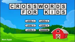 crossword puzzle game for kids iphone screenshot 1