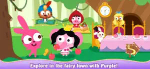 Purple Pink Fairy Tale Town screenshot #2 for iPhone