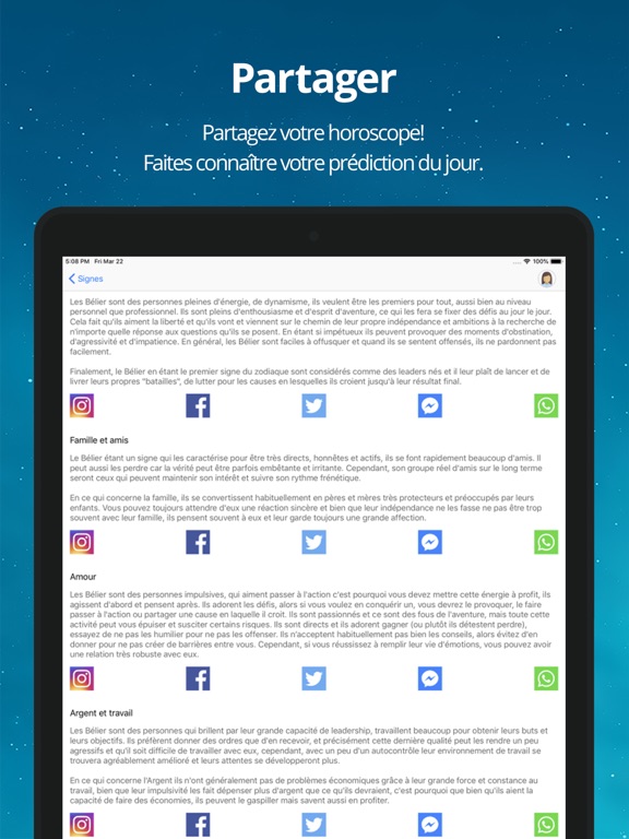 Screenshot #5 pour Horoscope du Jour & Zodiaque