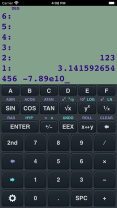 RPN Calculator 48 screenshot 1
