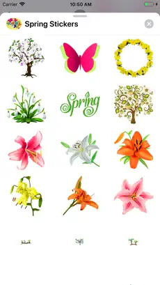 Screenshot 4 Fluffy Spring Stickers iphone