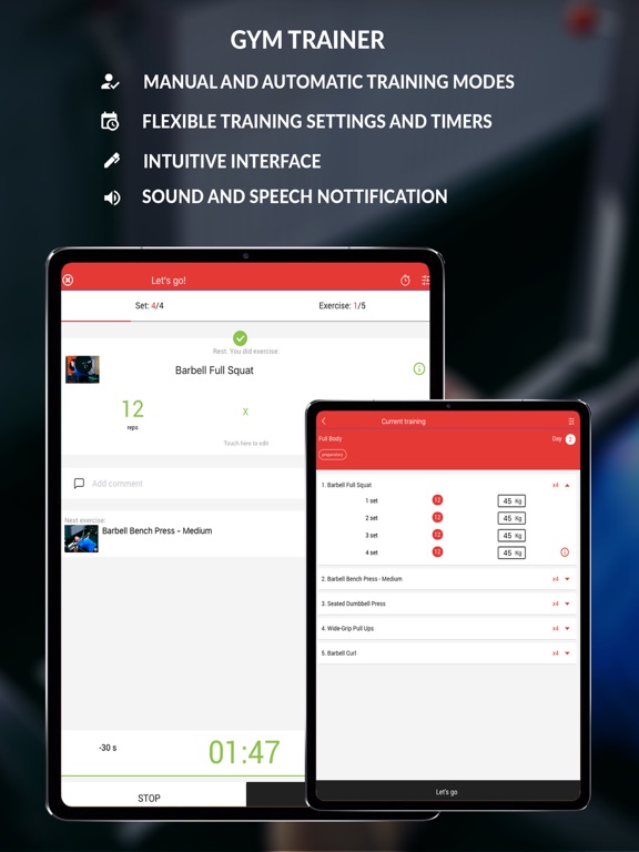 Screenshot #6 pour GT Gym Workout Plans